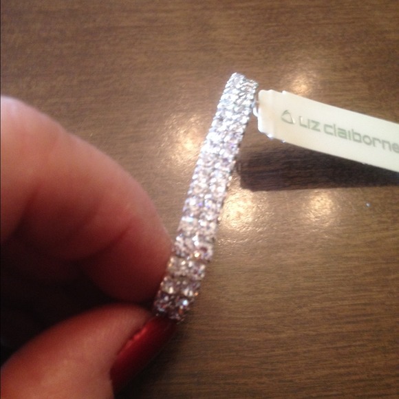 SOLDLiz Claiborne  stretch rhinestone bracelet