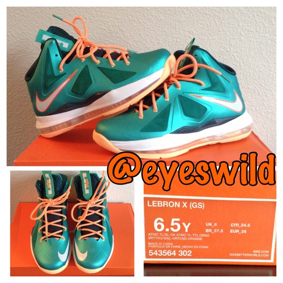 Lebron "Dolphin" X's (GS) Sz 6.5Y