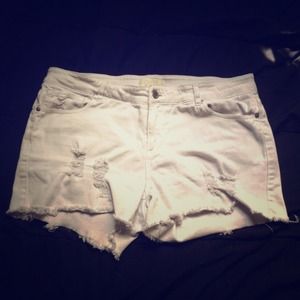 REDUCED. White Short Shorts | Forever 21+