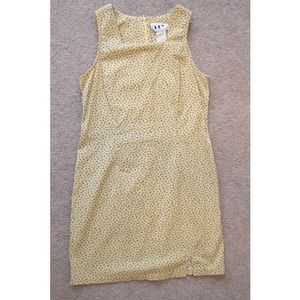 VINTAGE 90s Floral Yellow Dress