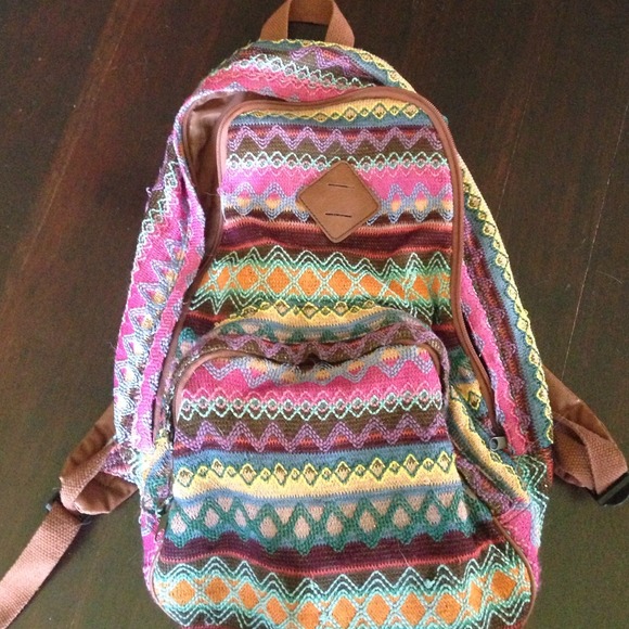 Rainbow colored backpack