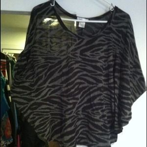 Zebra print top