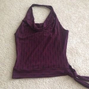 Purple Dressy Halter Top