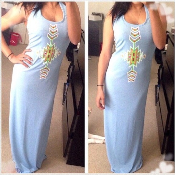 Dresses & Skirts - Baby blue maxi dress