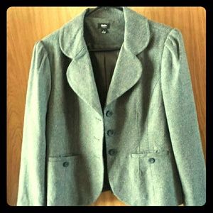 Gray wool blazer