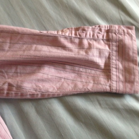 ✂️3/4 qtr sleeve blouse with lavender/pink/brown - Picture 3 of 4