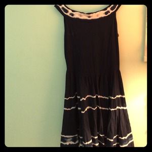 Lunaluz Navy Caribbean Dress