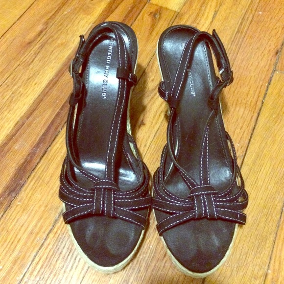 Black Summer Wedges