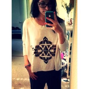 Tribal print sweater