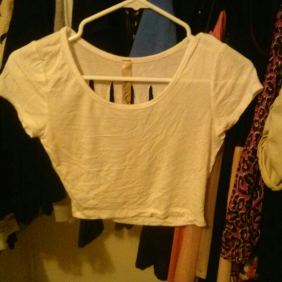 White crop top