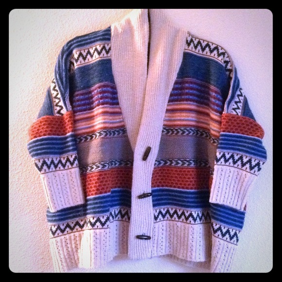 Tribal over-sized cardigan/sweater!