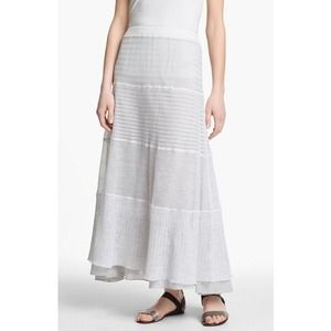 Layered floor length boho skirt