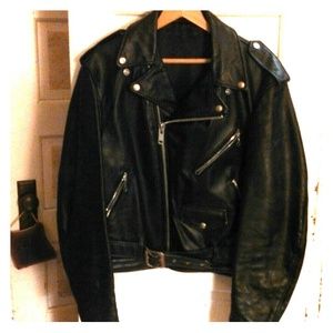 Vintage Schott leather biker jacket