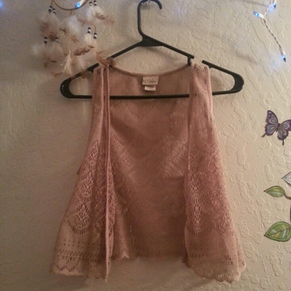 Crotchet lace hipster vest