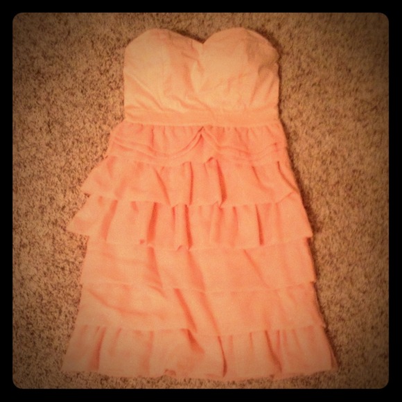 Pale-pink girly, classy dress.