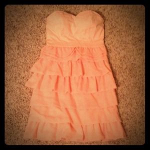 Pale-pink girly, classy dress.