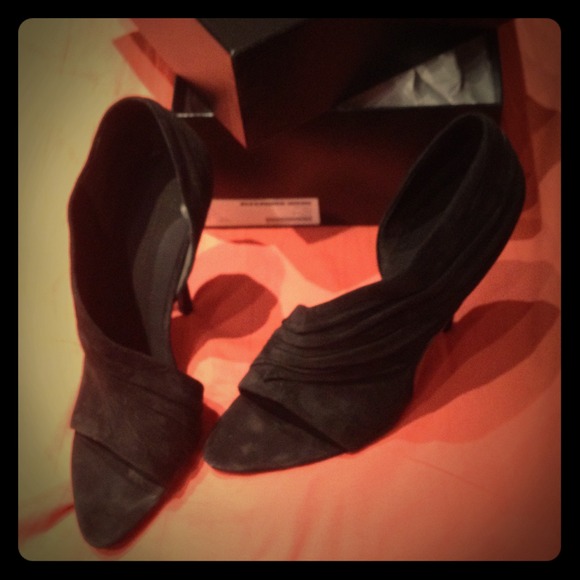 Alexander Wang "Maja" suede pumps - black -size 40