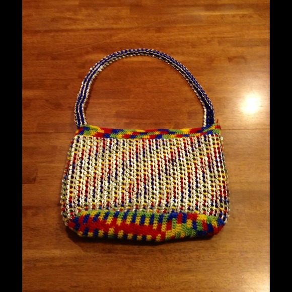 Boho large pop tab bag! 😬