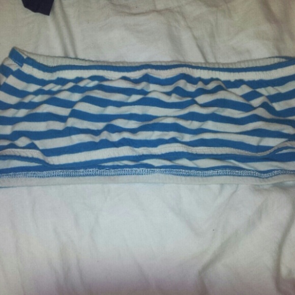 Blue and white stripped Bandeau - Picture 2 of 3