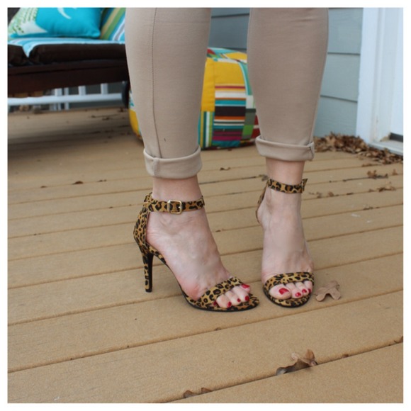 Shoes - Leopard print ankle strap heels Shoes - Leopard print ankle strap heels