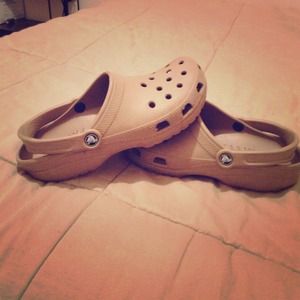 Tan CROCS