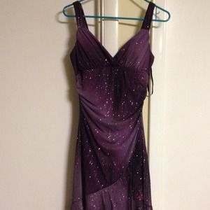 Purple dress with sparkles