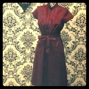 Tie waist A-Line dress