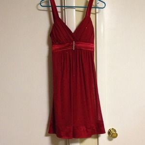 Red dress with sparkles