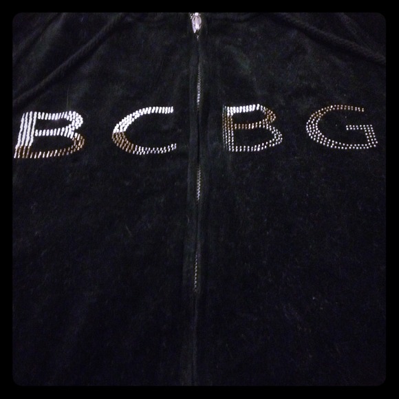 Bling BCBG Velour Track Jacket