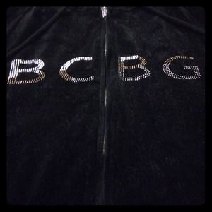 Bling BCBG Velour Track Jacket