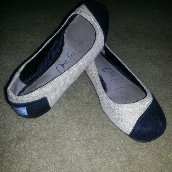 TOMS Burlap alessandra ballet flats