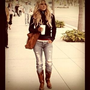 Vintage Acme Boots Jessica Simpson's Fav! cowgirl