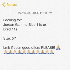 Looking for Gamma or Bred 11s size 5Y