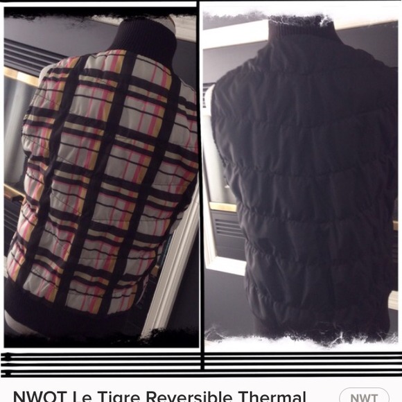 Le Tigre Reversible Thermal Vest Size L - Picture 3 of 4