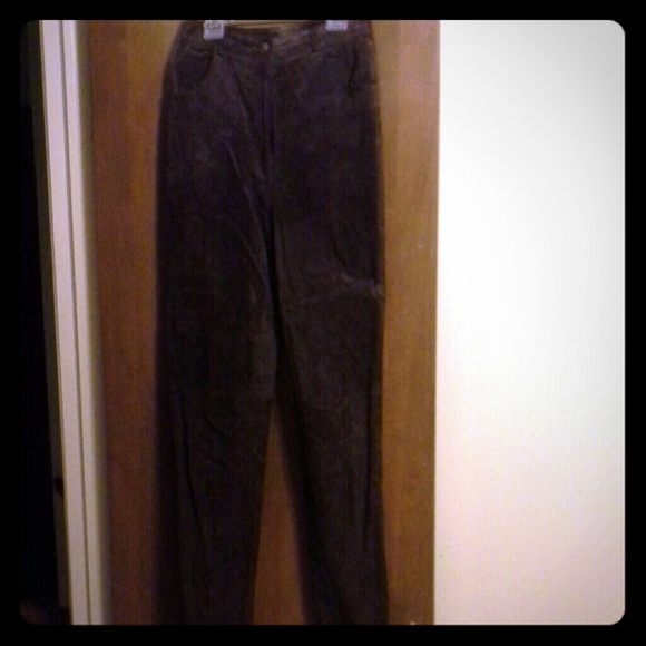 New Chocolate suede slacks