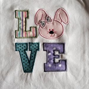 Custom embroidered Easter kids t-shirt