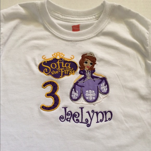 Custom embroidered birthday shirt
