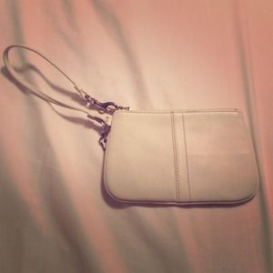 White coach wristlet