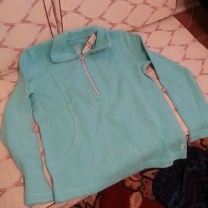 REDUCED Tommy Bahama turquoise half-zip sweater