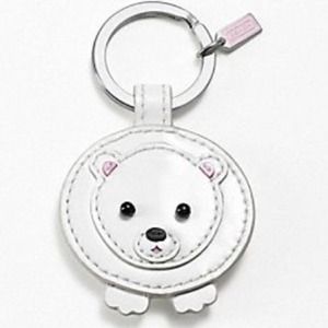 AUTHENTIC COACH POLAR BEAR KEY CHAIN