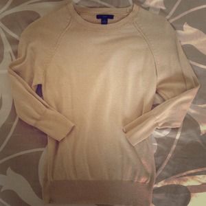 Tan GAP Sweater 3/4 sleeves
