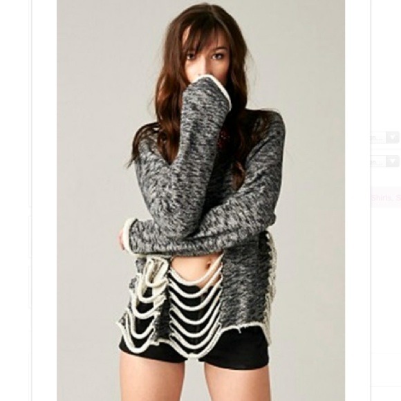 Ripped Tweed Sweatshirt - Picture 1 of 1