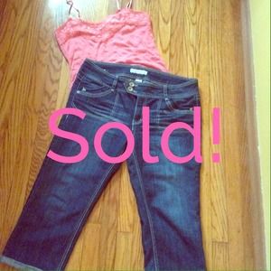 Sold..Candies Capri denim jeans.  Size 13
