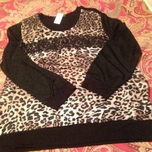 REDUCED: Plus Size Leopard Top