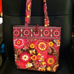 Pink Vera Bradley small tote bag