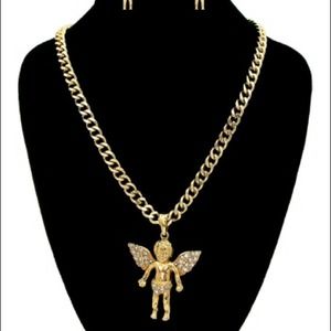 🎉NEW🎉 Baby Angel Gold Necklace Set