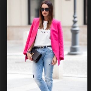 BUNDLE Hot Pink Boyfriend Blazer