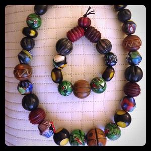 Frida Inspired Necklace and Bracelet Set