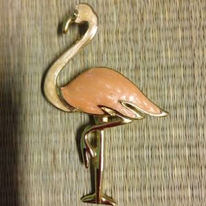 Pink Flamingo Pin and Flamingo Beanie