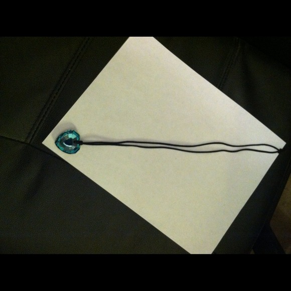 Blue heart necklace